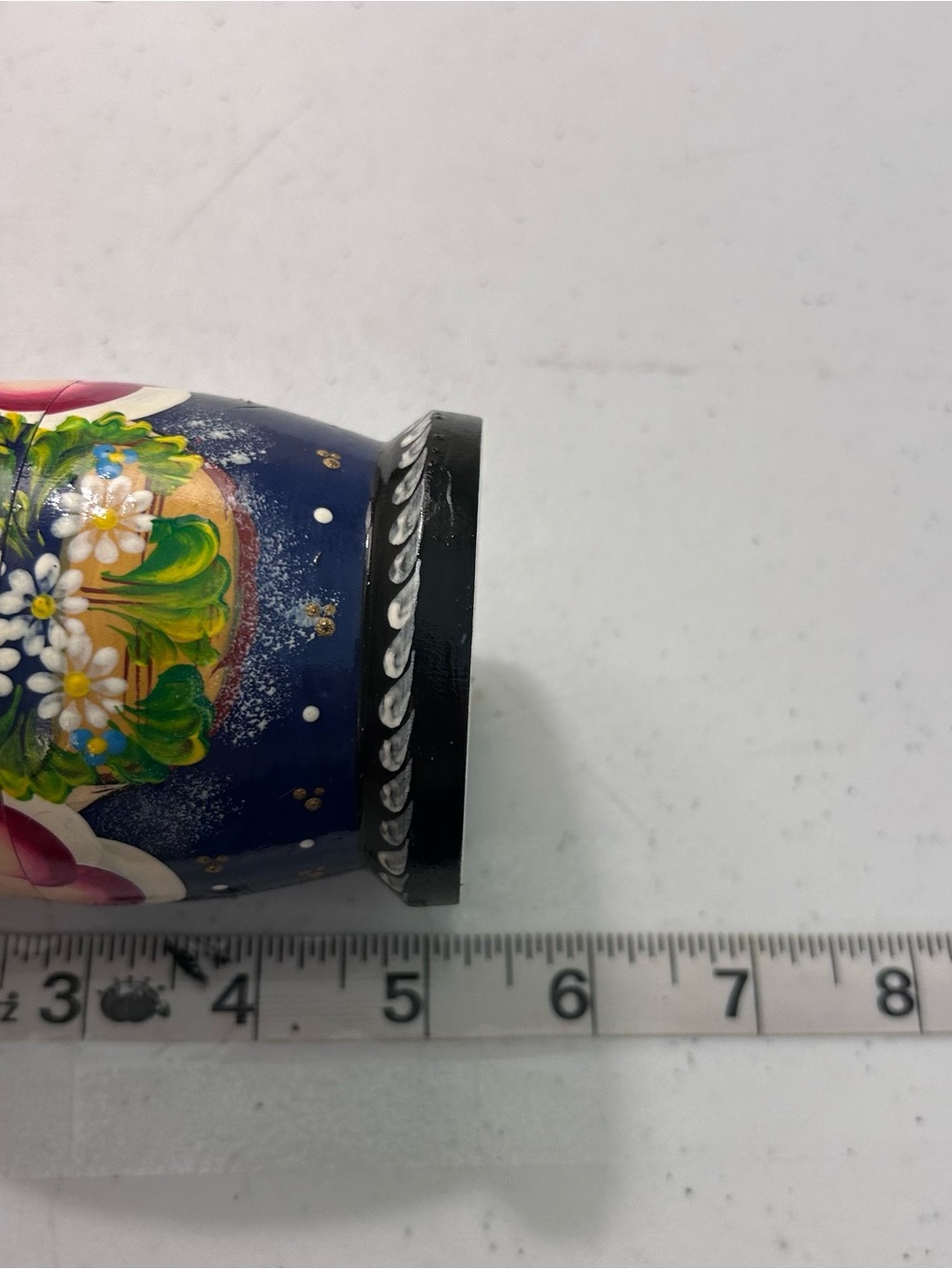 Vintage Russian Nesting Matryoshka Doll Set 5 Pieces 5"-1” Signed Floral Bouquet - Picture 8 of 8